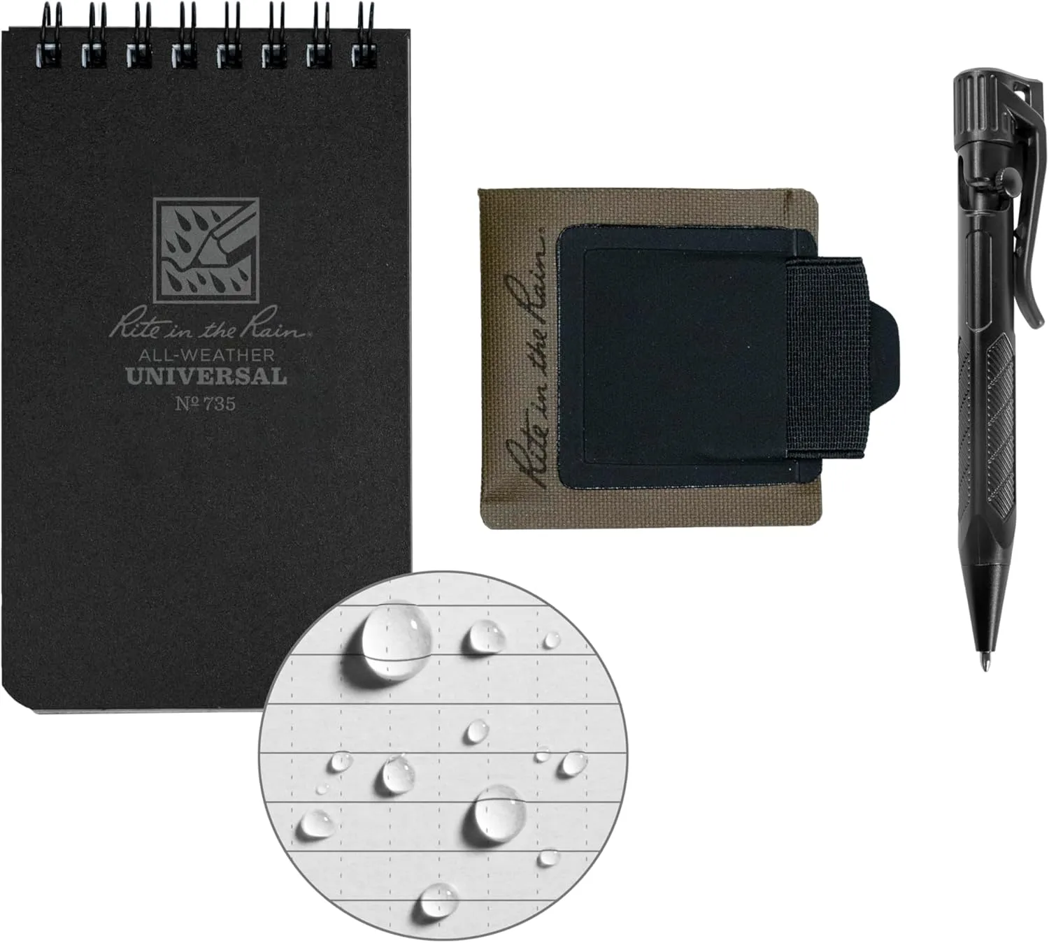 RITE IN THE RAIN Monsoon Adhesive Pen & Card Holder