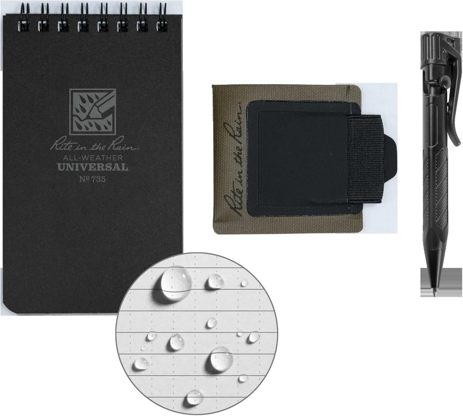 RITE IN THE RAIN Monsoon Adhesive Pen & Card Holder