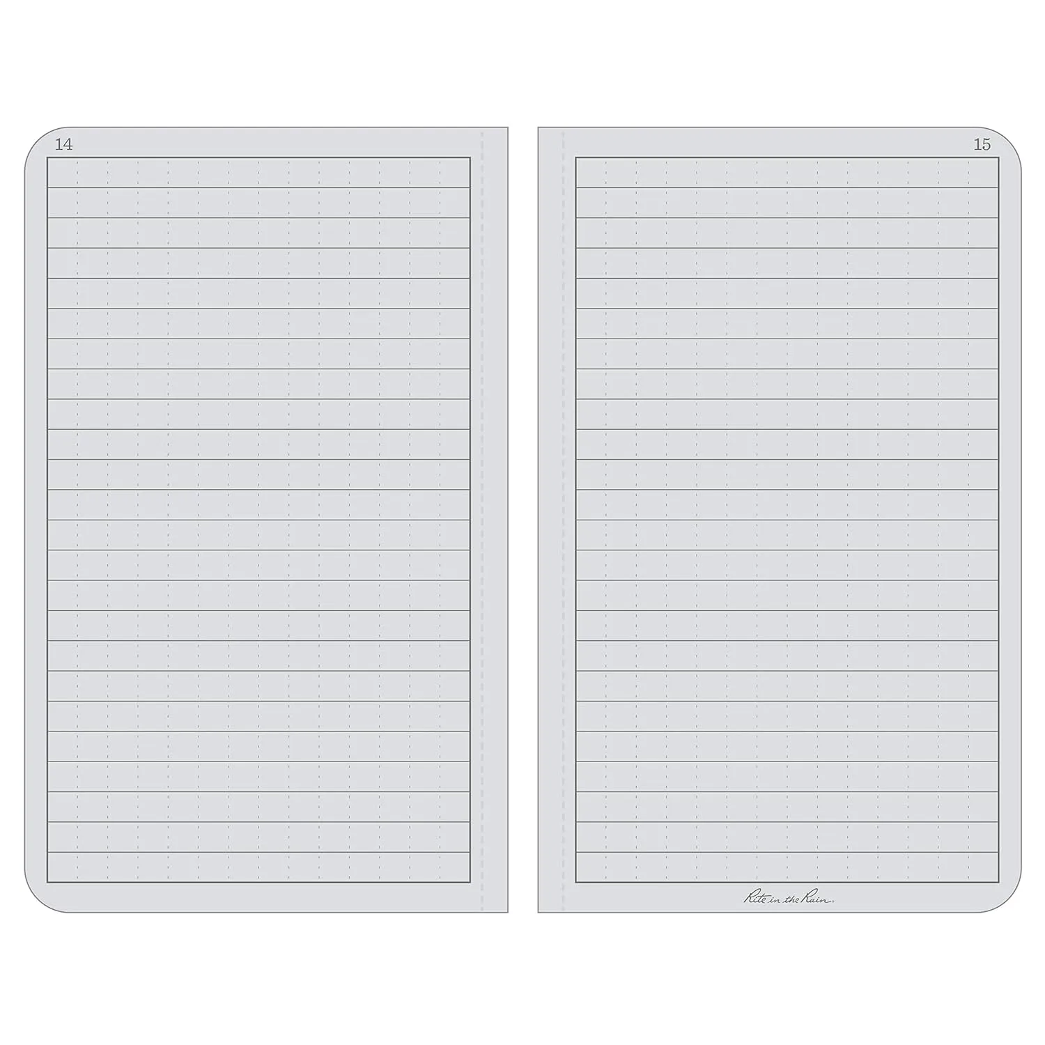 RITE IN THE RAIN Weatherproof Hardcover Pocket Notebook, Universal Rule, 160 Pages
