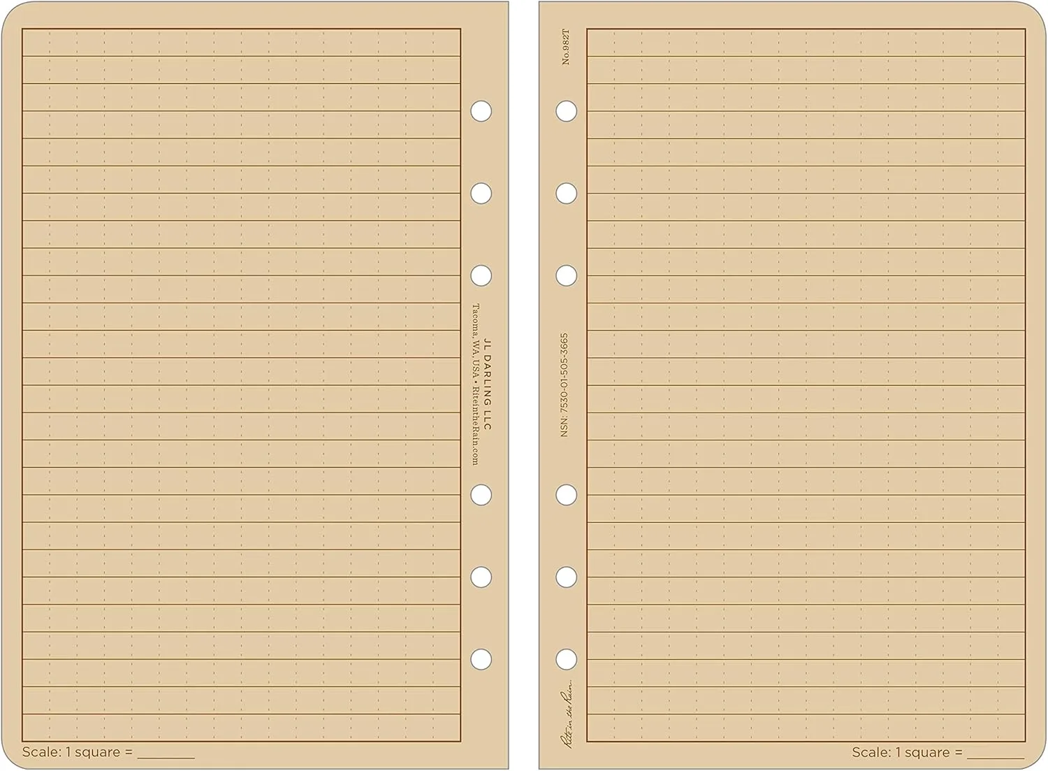 RITE IN THE RAIN Weatherproof Binder Kit with CORDURA Cover, Polydura Binder, All-Weather Loose Leaf, Weatherproof Pen