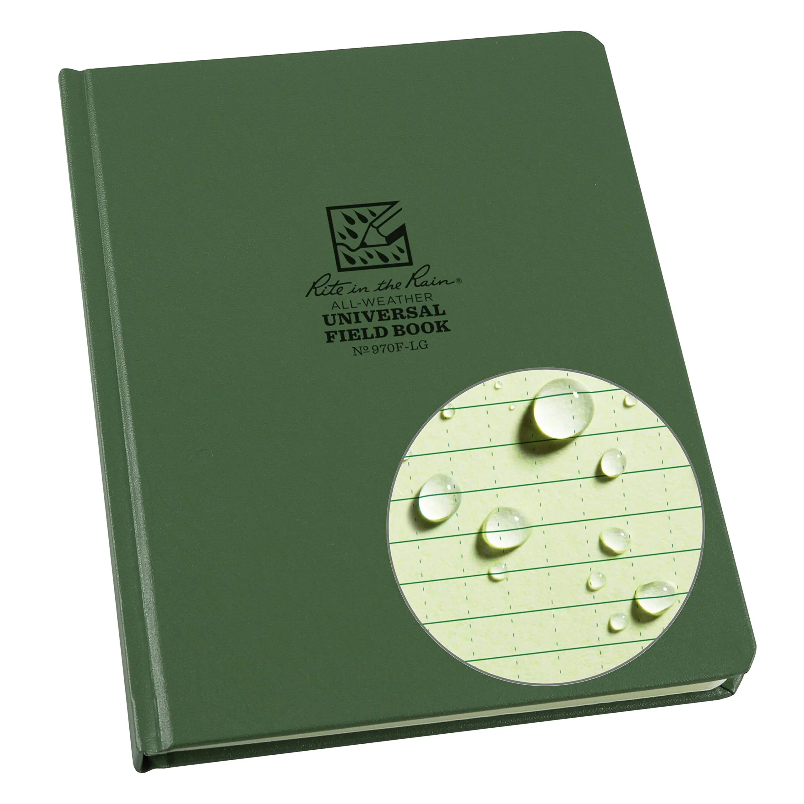 Rite in the Rain Weatherproof Hard Cover Notebook, 6.75" x 8.75", Universal Pattern