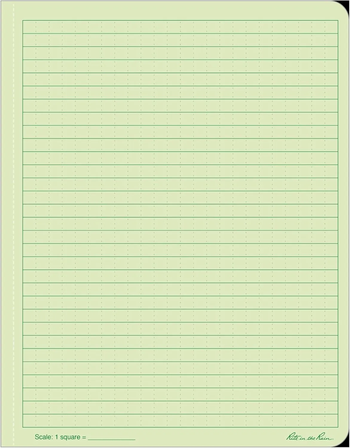 Rite in the Rain Weatherproof Hard Cover Notebook, 6.75" x 8.75", Universal Pattern