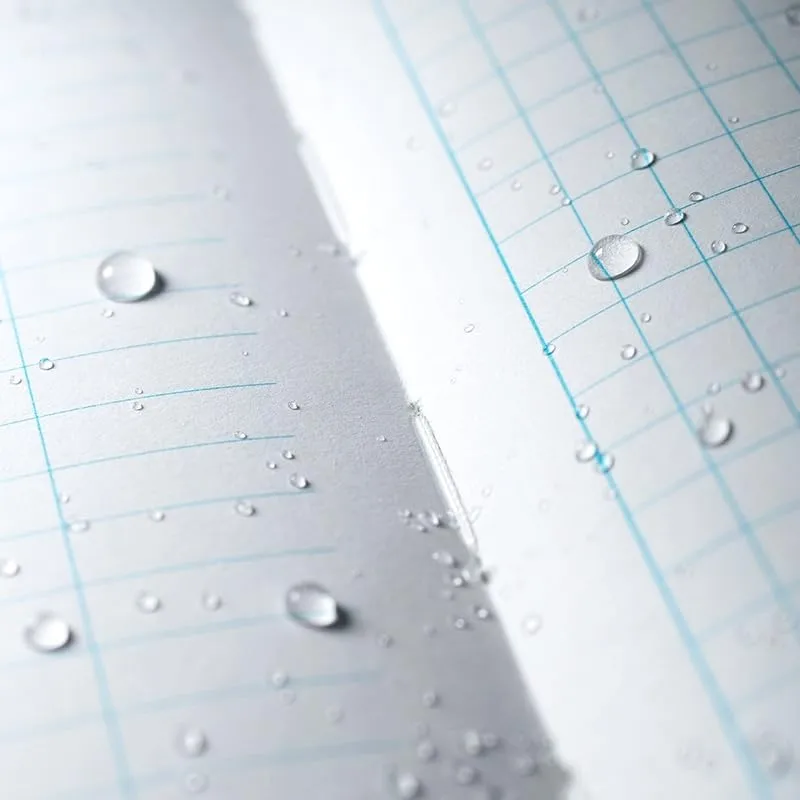 Rite in the Rain Weatherproof Hard Cover Notebook, 4.75" x 7.5", Yellow Cover, Environmental Pattern (No. 550F)