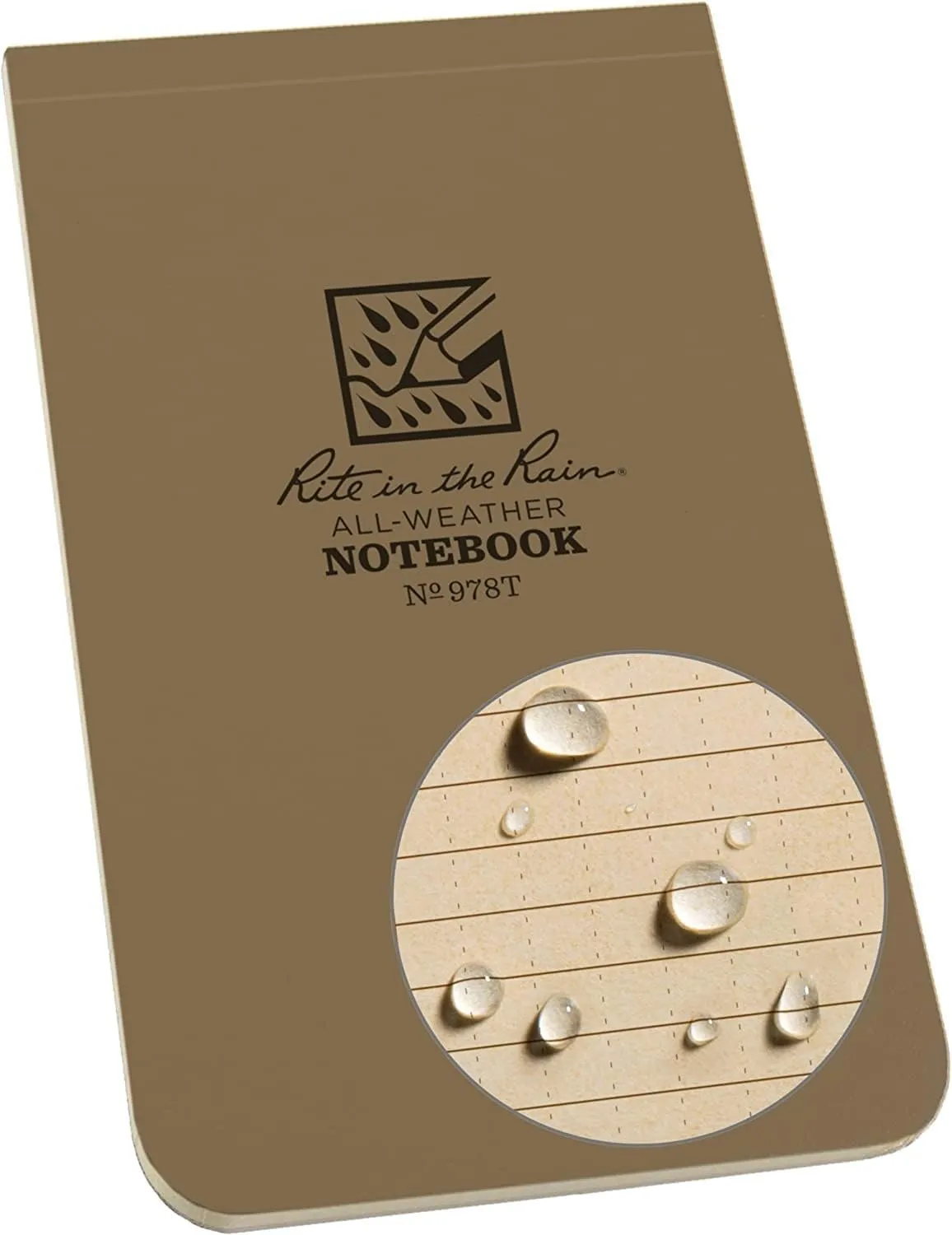 Rite in the Rain Weatherproof Top Bound Notebook, Field-Flex Cover
