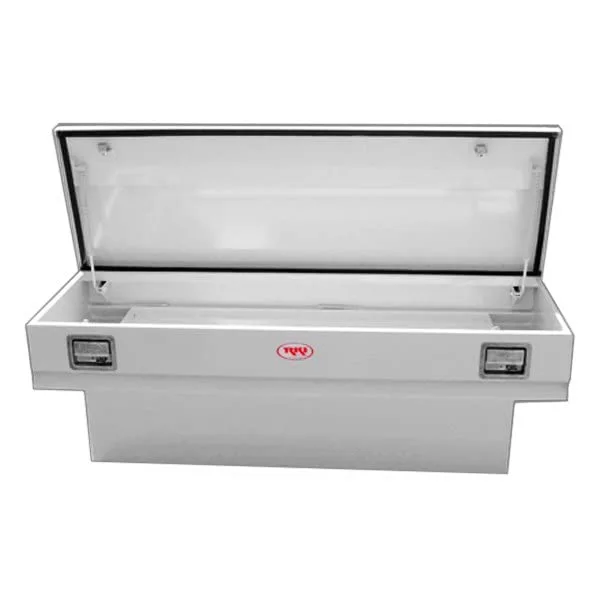 RKI M60SB-1NM Single Lid Steel Chest Tool Box with Offset for Swb Trucks White