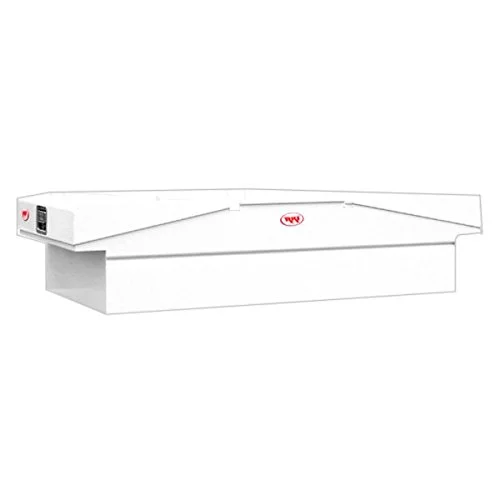 RKI ST63 Double Lid Steel Cross Box Fullsize Trucks, White
