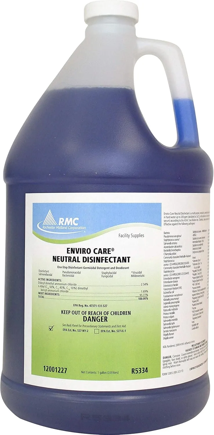 RMC Enviro Care Neutral Disinfectant Concentrate, 128 oz (1 Gal) - Case of 4