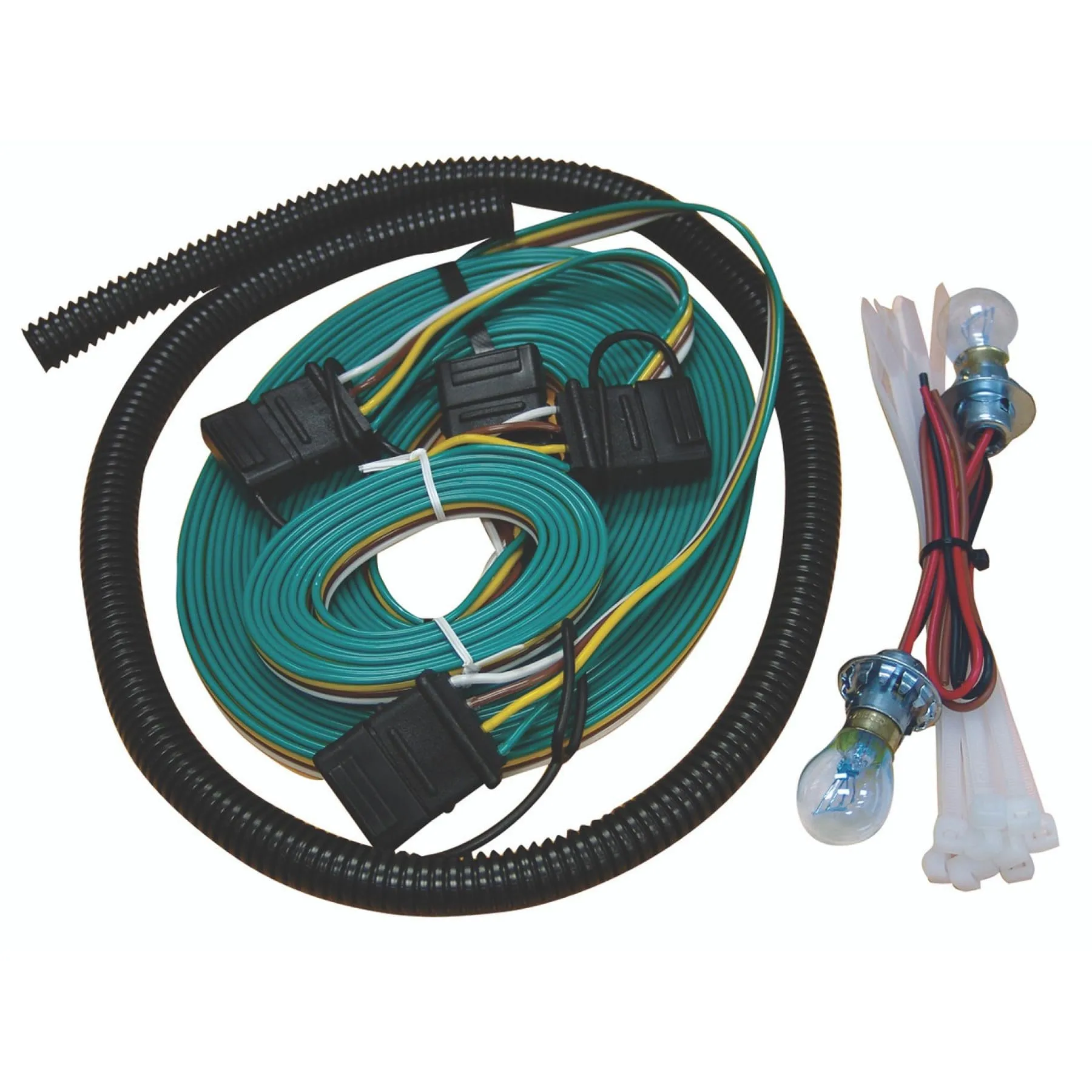 Roadmaster 155 Universal Taillight Wiring Kit for Towed Vehicles | Sockets fit 1” Diameter Hole | Needs Sufficient Depth to Accommodate Bulbs | Meets Legal Requirements for Towed Vehicle Lighting