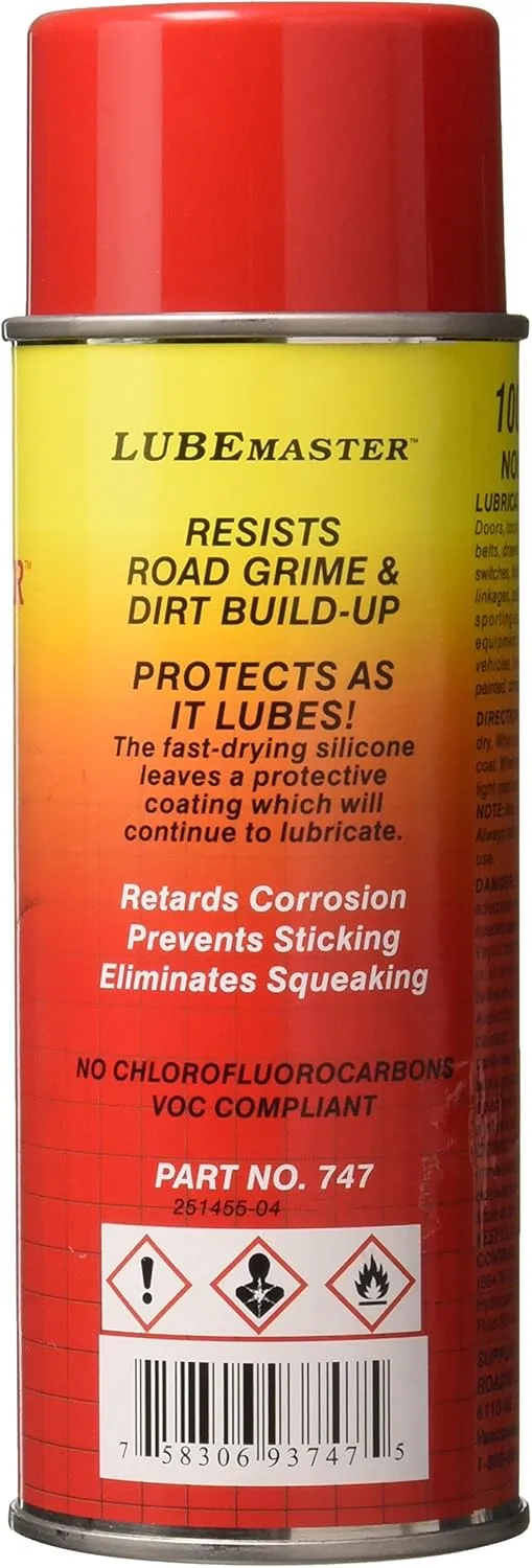 Roadmaster 747 Lubemaster Silicone Spray (11 oz) for Tow Bars - Prevents Rust & Reduces Friction