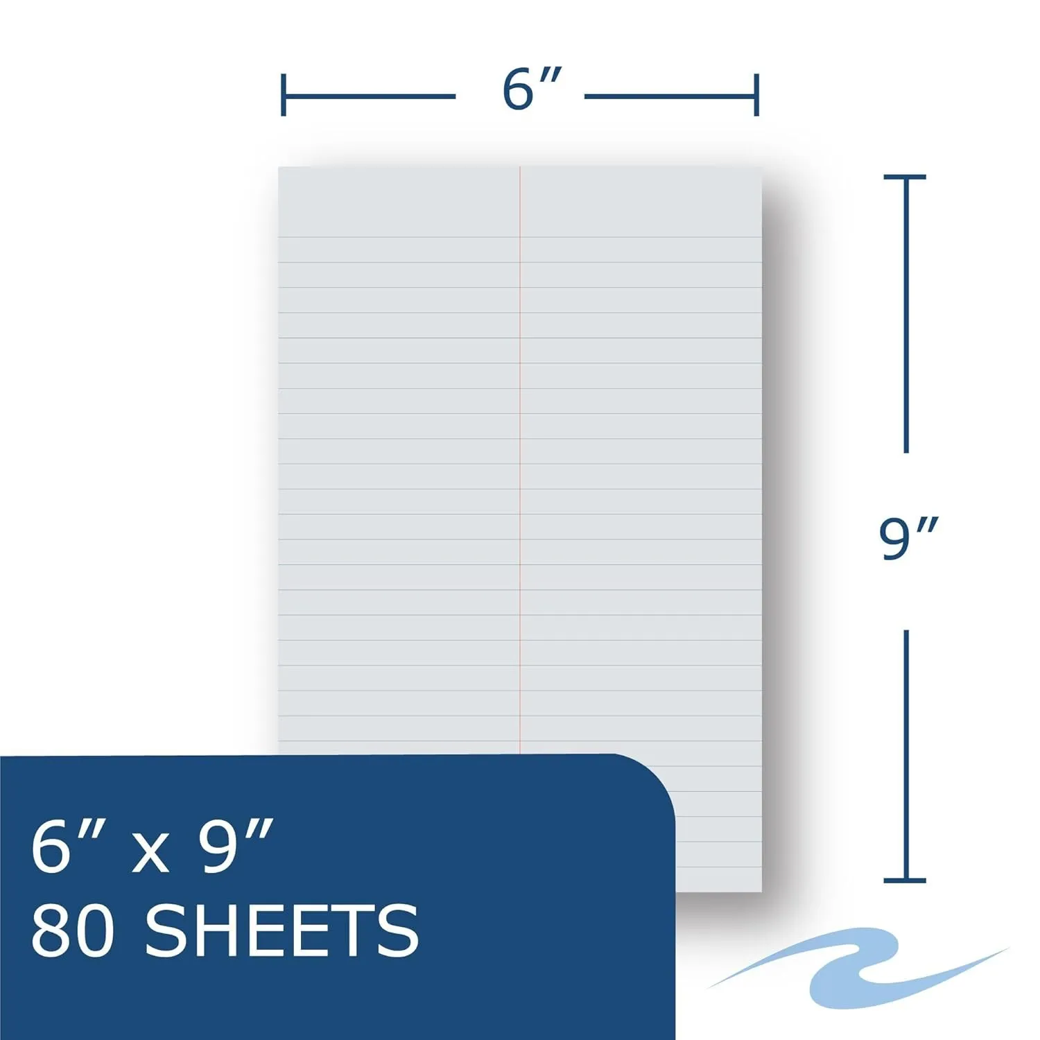 Roaring Spring Enviroshades Recycled Steno Book, Gray, 6" x 9", Pack of 4