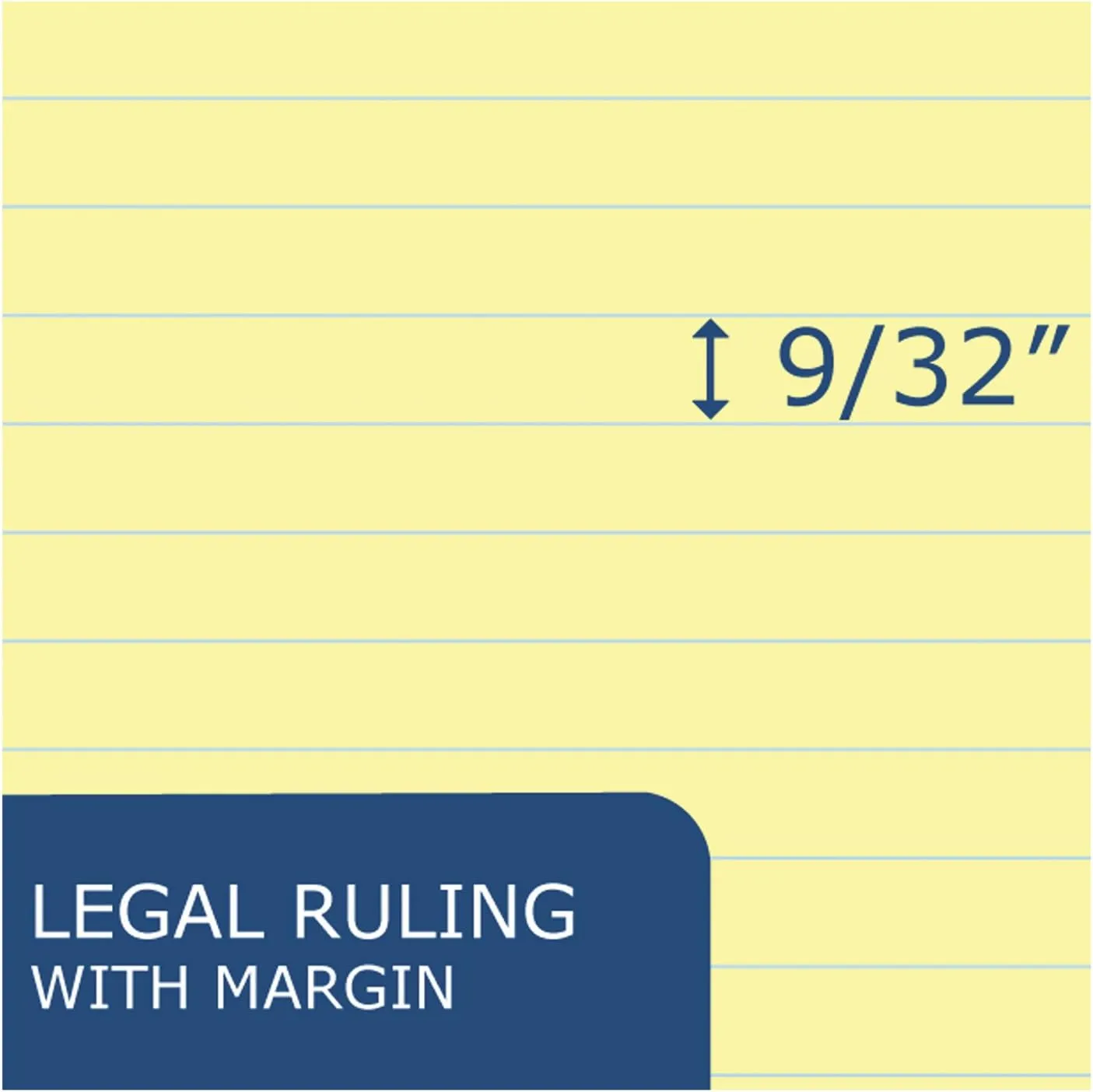 Roaring Spring Recycled Legal Pads, 40 Sheets, 8.5 x 11.75 in, Canary, Dozen