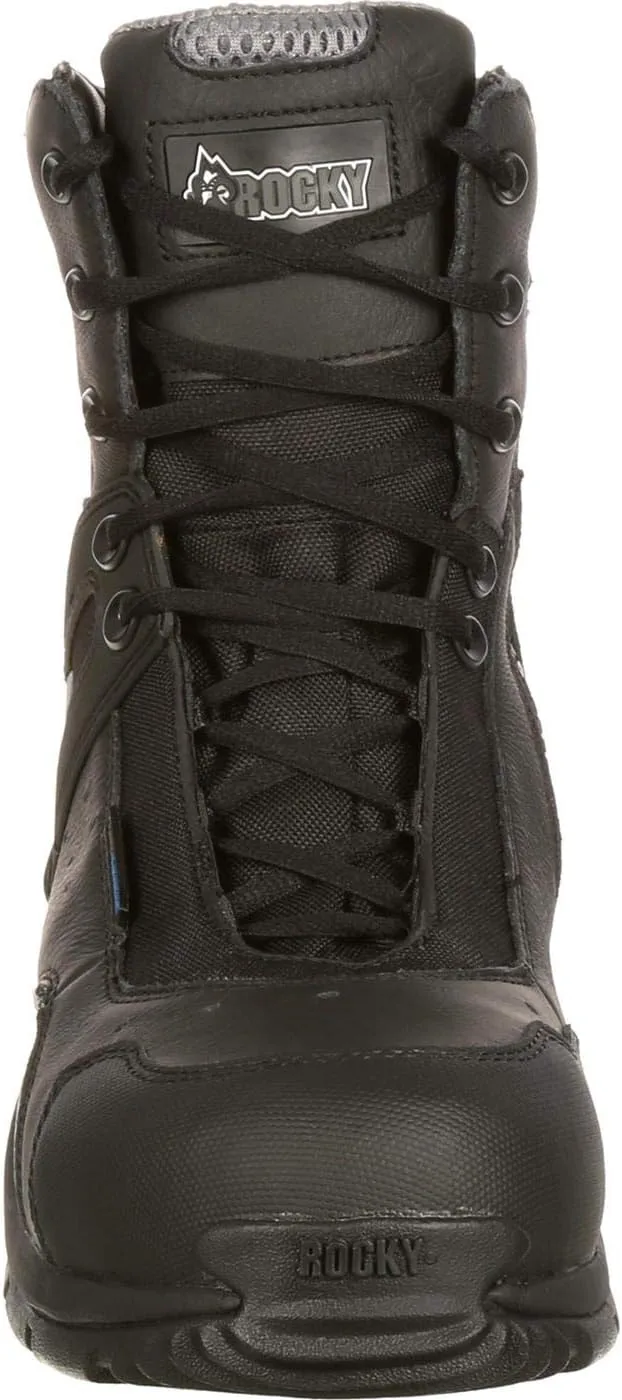 ROCKY 1st Med Carbon Fiber Toe Puncture-Resistant Side-Zip Waterproof Public Service Boot