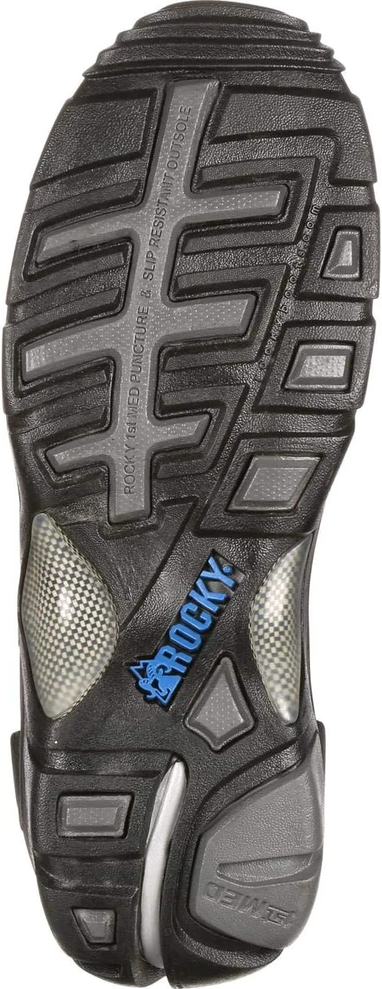 ROCKY 1st Med Carbon Fiber Toe Puncture-Resistant Side-Zip Waterproof Public Service Boot