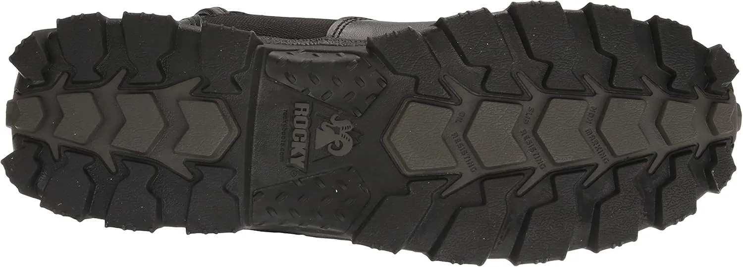 ROCKY Men's Alpha Force Zipper Waterproof Public Service Boots - Black