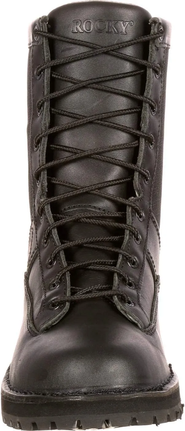 ROCKY Portland Lace-to-Toe Waterproof Public Service Boots 7 Black