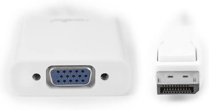 Rocstor DisplayPort to VGA Video Adapter Converter - Cable: 5.9in - 5.90in DisplayPort/VGA Video Cable - Y10A102W1