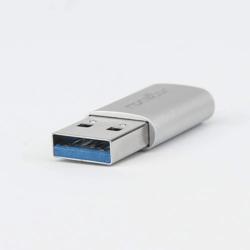 Rocstor USB Data Transfer Adapter - Type C Female USB - Type A Male USB - White Male Adapter White