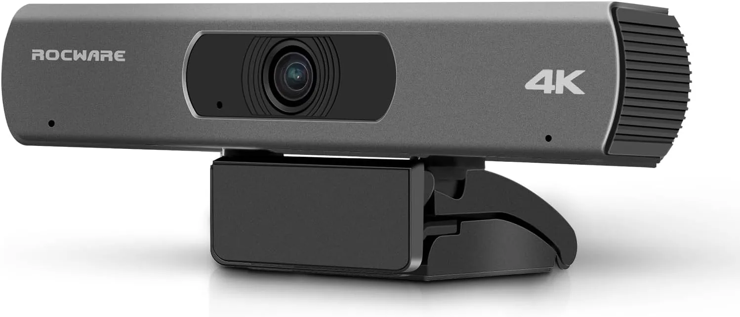 ROCWARE RC18 4K USB Camera with AI Tracking, Speaking Tracking and Auto Framing