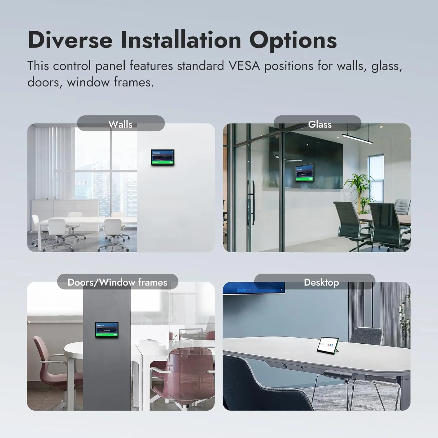 ROCWARE RT13 Touch Panel for Room Scheduling and Meeting Control