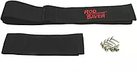 Rod Saver 12/6PM Pro Model Marine Stretch Rod Saver Set with 12-Inch and 6-Inch Straps, 2-Pieces, Black Finish