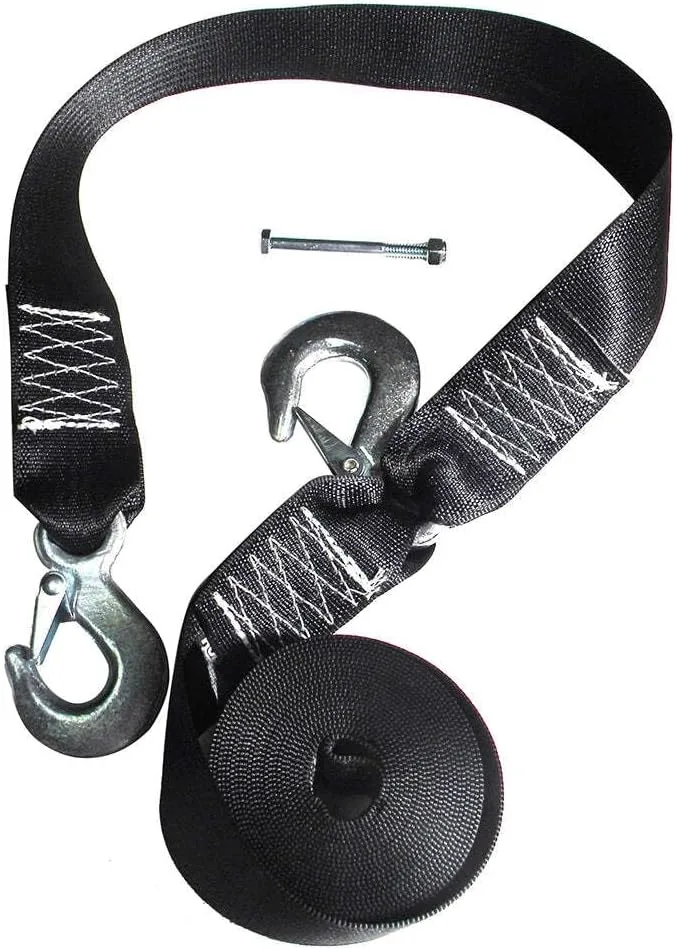Rod Saver Winch Strap Replacement w/Safety Strap - 20'