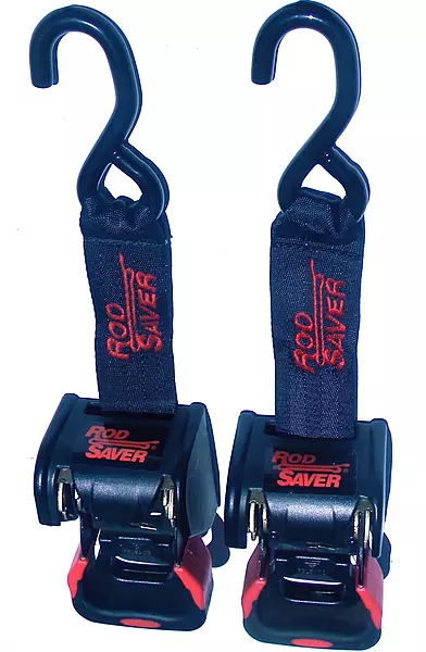 Rod Saver Marine Accessories 40-inch Boat Saver Retractable Transom Tie-Downs, Pair