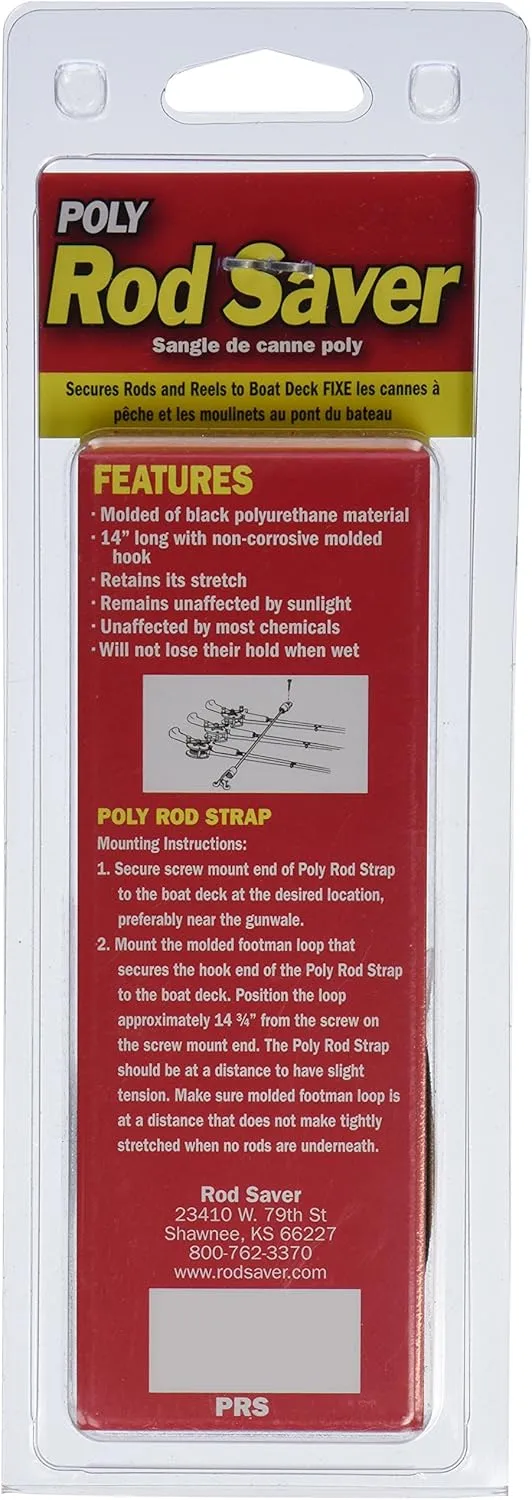Rod Saver PRS Marine Poly Rod Strap , Black