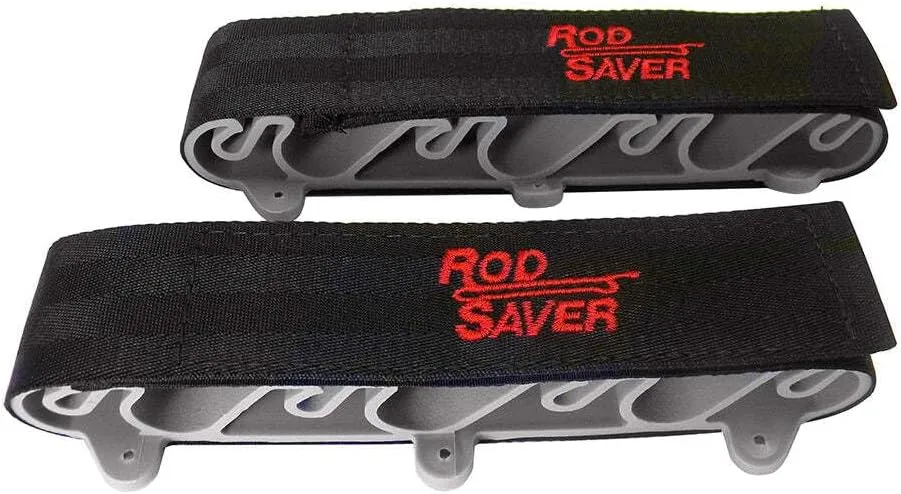 Rod Saver SM6 Vertical Mount Rod Saver, Holds (6) Rods, Black Finish