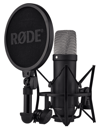 RODE NT1 5th Generation Large-Diaphragm Cardioid Condenser XLR/USB Microphone (Black)