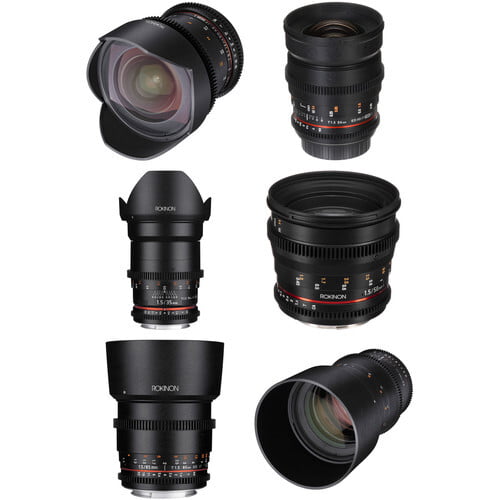 Rokinon Cine DS 6 Lens Kit with Canon EF Mount Rokinon Cine DS 6 Lens Kit with Canon EF Mount