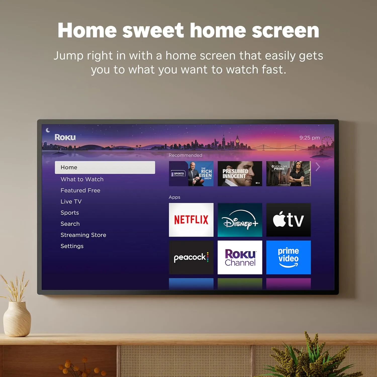 Roku Streaming Stick 4K - HDR & Dolby Vision Roku Streaming Device for TV with Voice Remote & Long-Range Wi-Fi