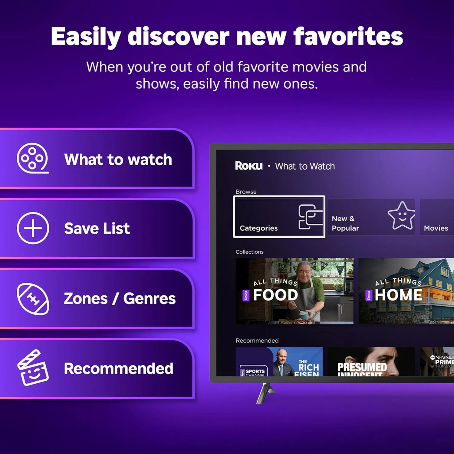 Roku Streaming Stick 4K - HDR & Dolby Vision Roku Streaming Device for TV with Voice Remote & Long-Range Wi-Fi