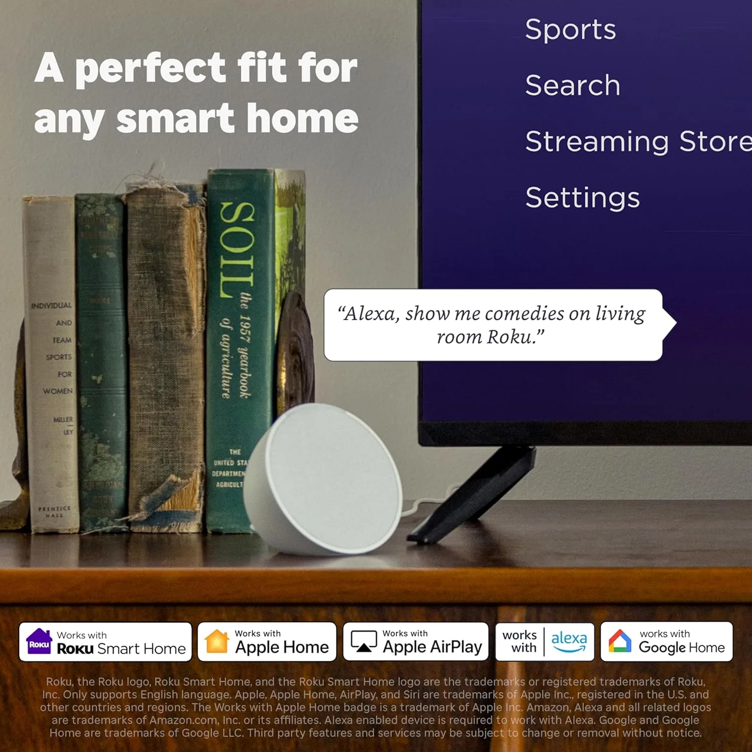 Roku Streaming Stick 4K - HDR & Dolby Vision Roku Streaming Device for TV with Voice Remote & Long-Range Wi-Fi