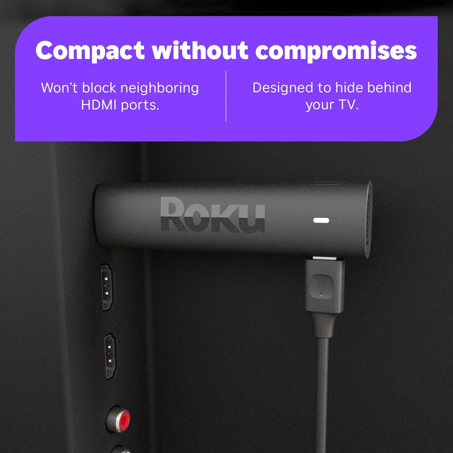 Roku Streaming Stick 4K - HDR & Dolby Vision Roku Streaming Device for TV with Voice Remote & Long-Range Wi-Fi