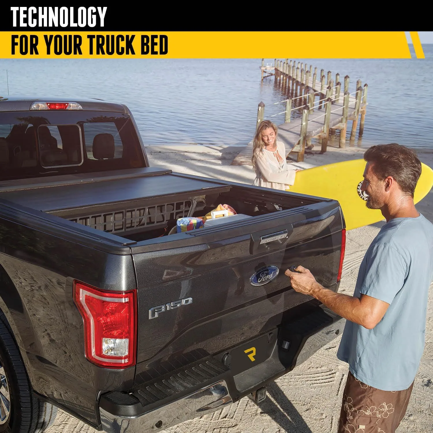 RealTruck Roll-N-Lock E-Series Retractable Truck Bed Tonneau Cover | RC132E | Fits 2021 - 2025 Ford F-150 5' 7" Bed (67.1")