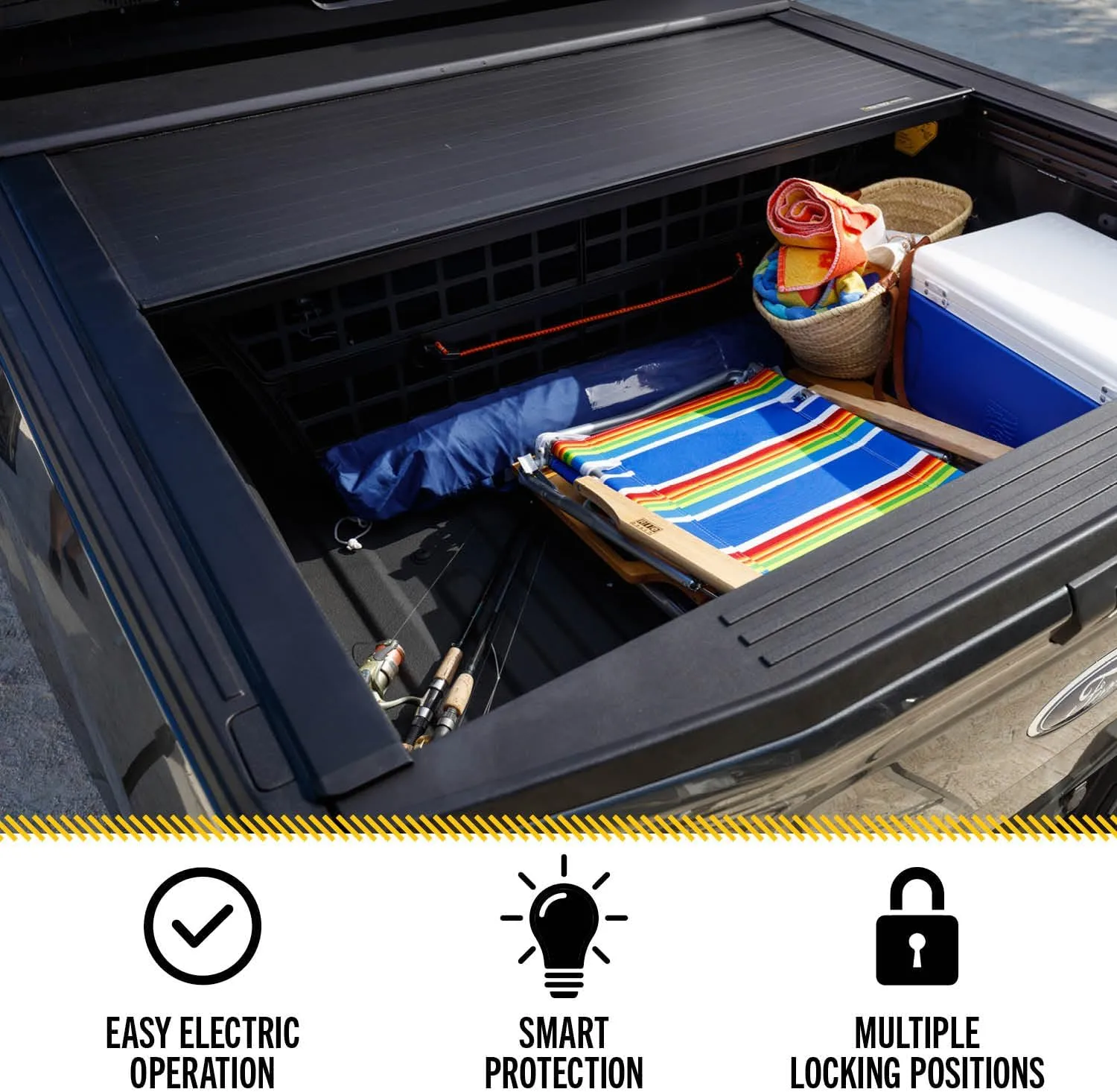 RealTruck Roll-N-Lock E-Series Retractable Truck Bed Tonneau Cover | RC132E | Fits 2021 - 2025 Ford F-150 5' 7" Bed (67.1")