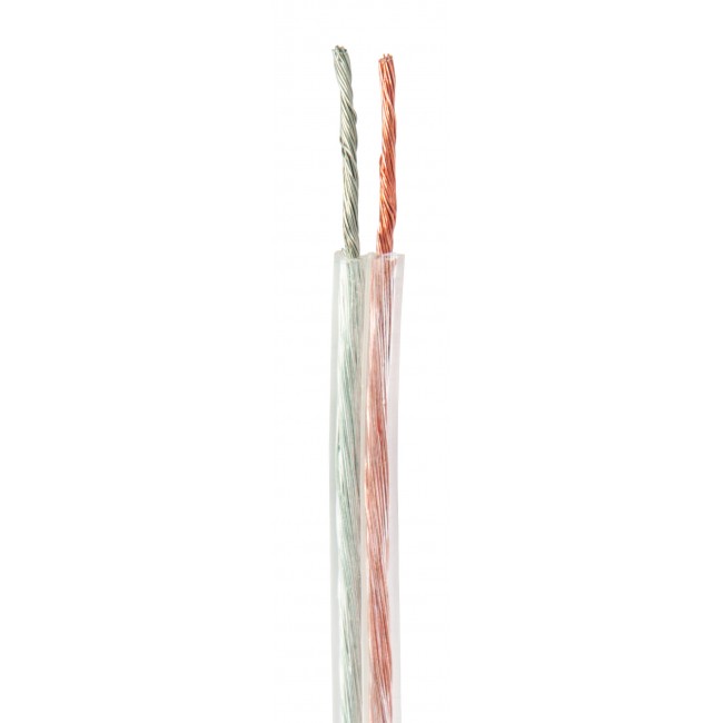 Rollo de 100 m cable polarizado transparente p/bocina 16 AWG - CABO-16P / 46269