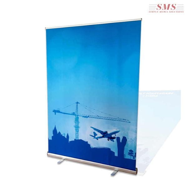 Rollup Stand B/ B Silver Single Sided With Clip Bar 2Mx2M