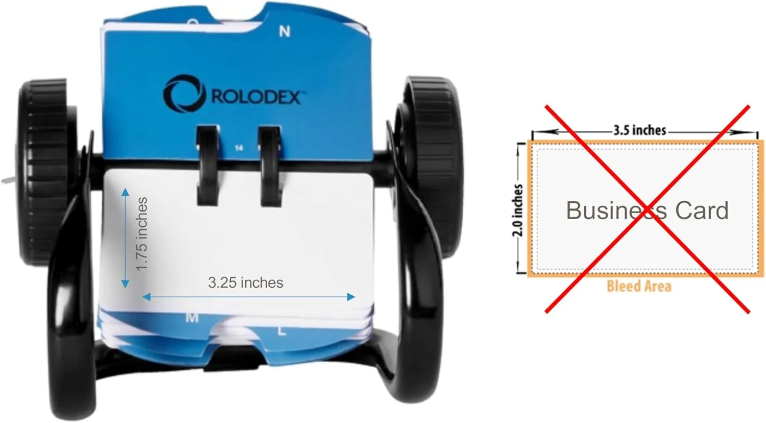 ROLODEX Rotary A-Z Card File - Open Rotary Desk Organizer, Black