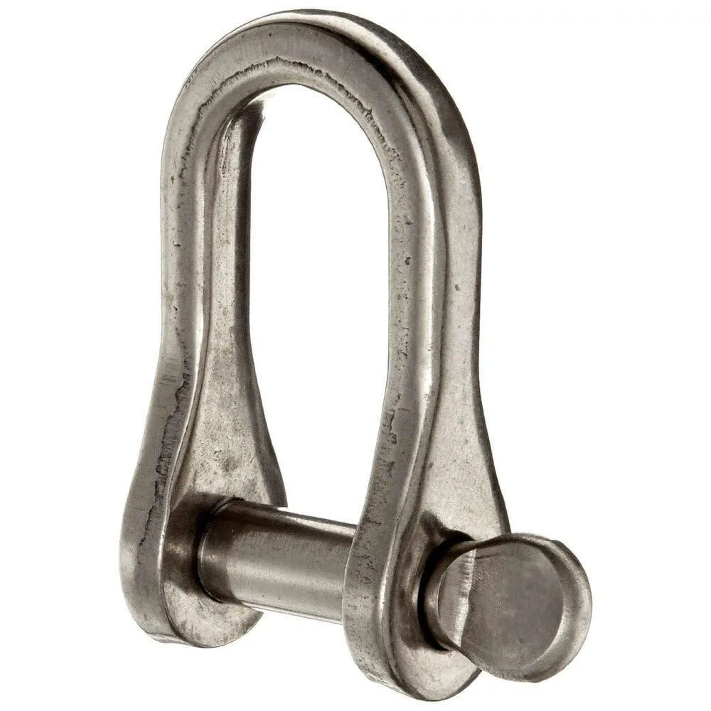 D-Shackle: Screw Pin, 880 lb Working Load Limit