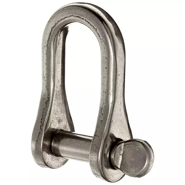 D-Shackle: Screw Pin, 880 lb Working Load Limit