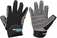 Ronstan Sticky Race Gloves - 3-Finger - Black - XXL