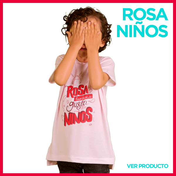 Camiseta rosa niño/a