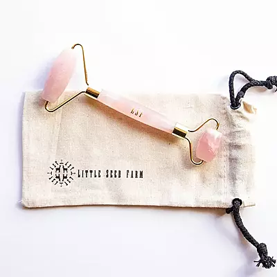 Little Seed Farm Rose Quartz Facial Roller