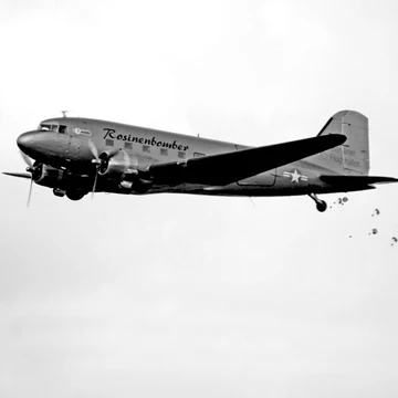Aviationtag Douglas DC-3 - Rosinenbomber - DCXXX - Silver