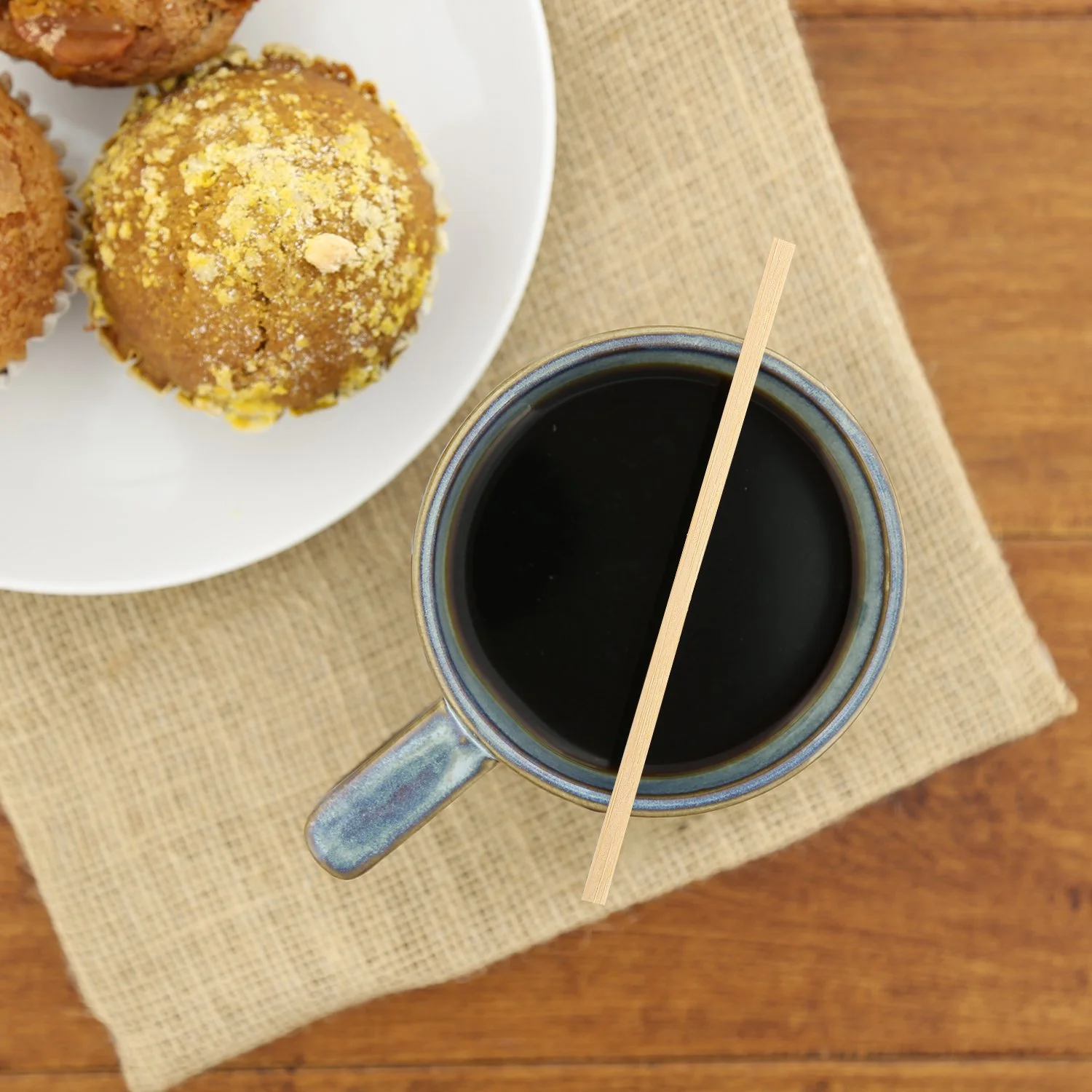 Royal 5.5 Inch Wood Coffee Stirrers, Case of 10,000