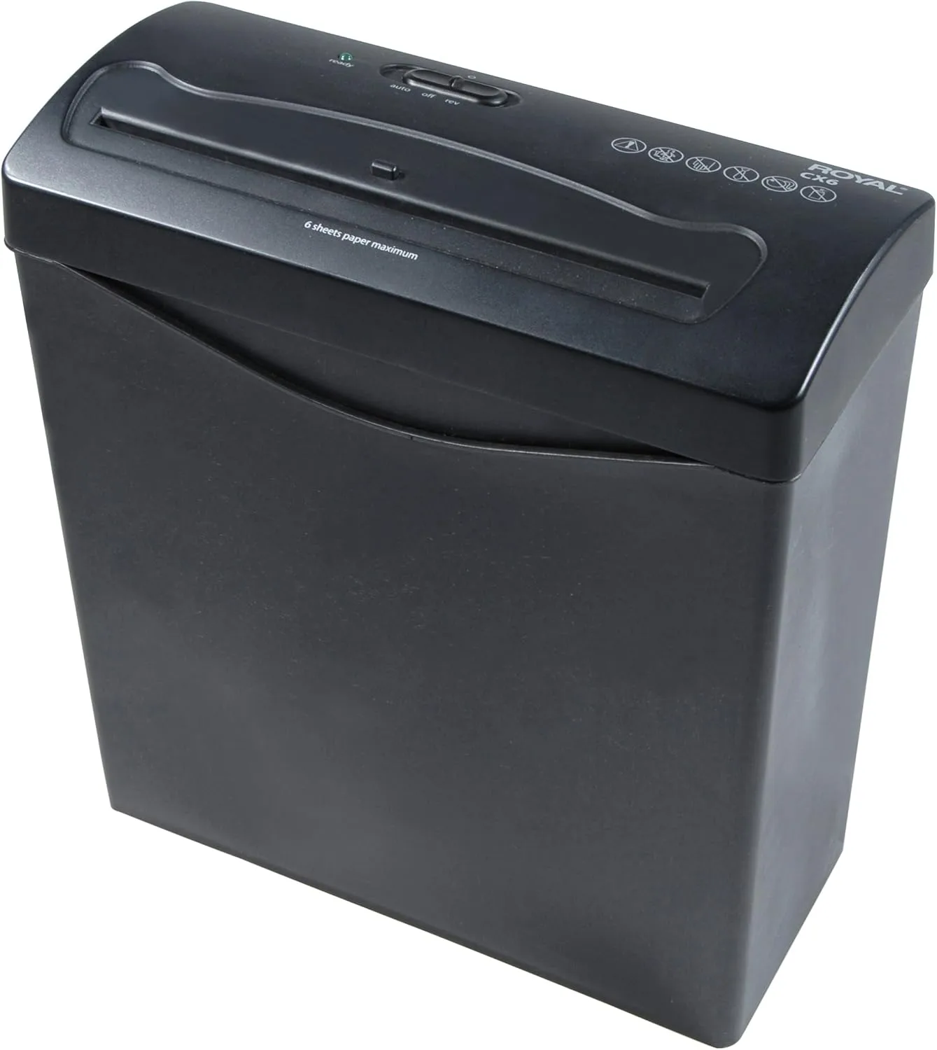 Royal CX6 Cross-Cut Shredder - Black (29183G-BK)