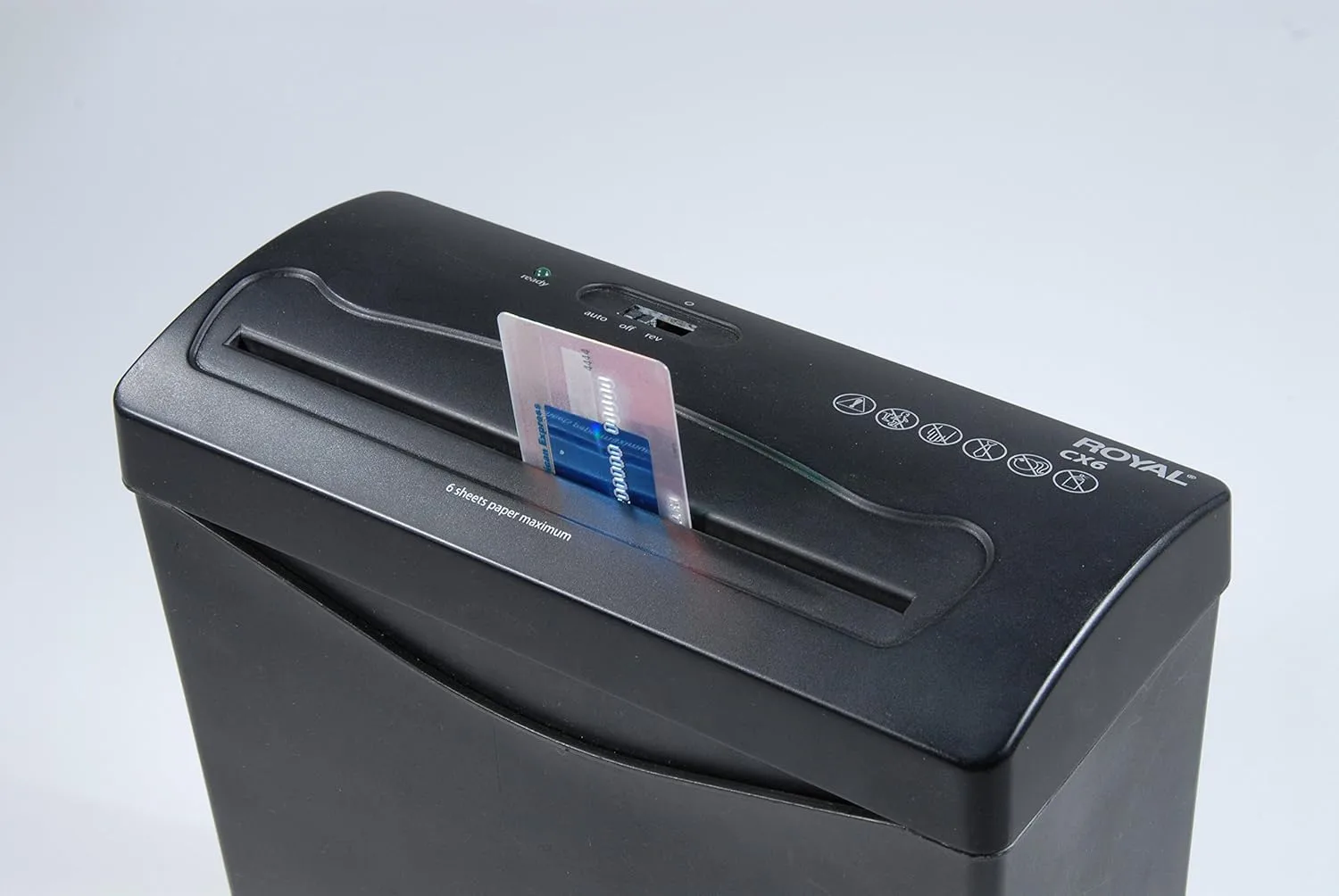 Royal CX6 Cross-Cut Shredder - Black (29183G-BK)