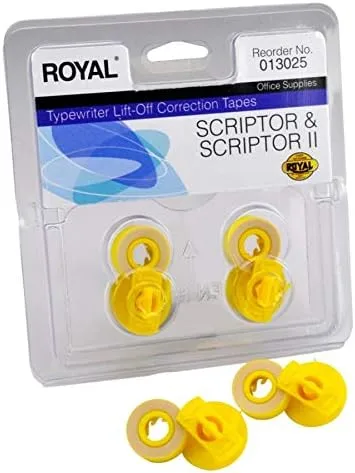 Royal Lift-Off Typewriter Correction Tapes, 013025, Pack Of 2