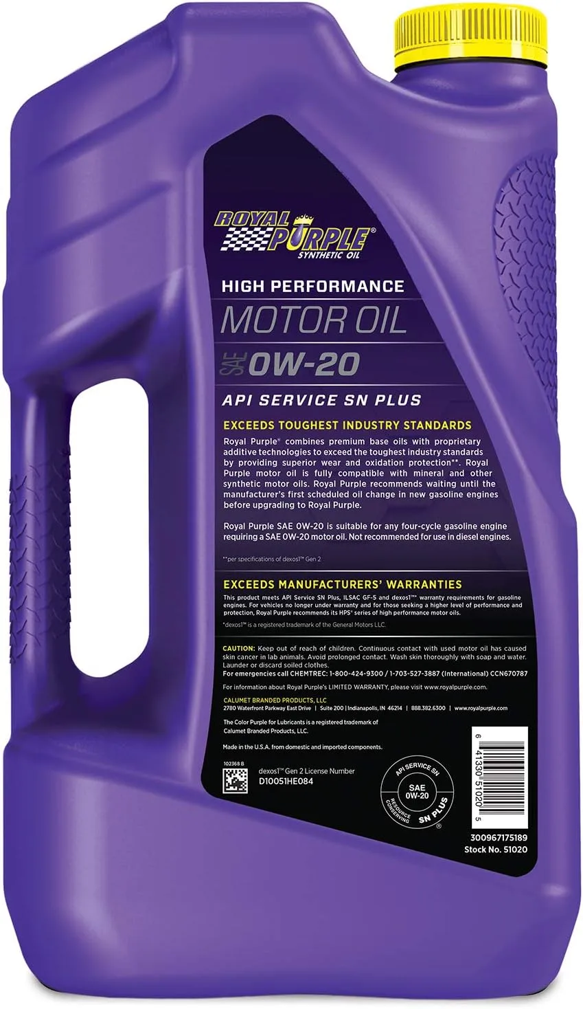 Royal Purple High Performance Synthetic Motor Oil